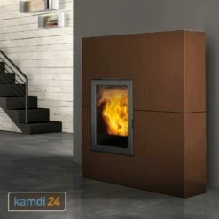 Edilkamin Blade2 12 Up Pelletofen Stahl Bronze