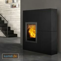 Edilkamin Blade2 12 Up Pelletofen Stahl Schwarz