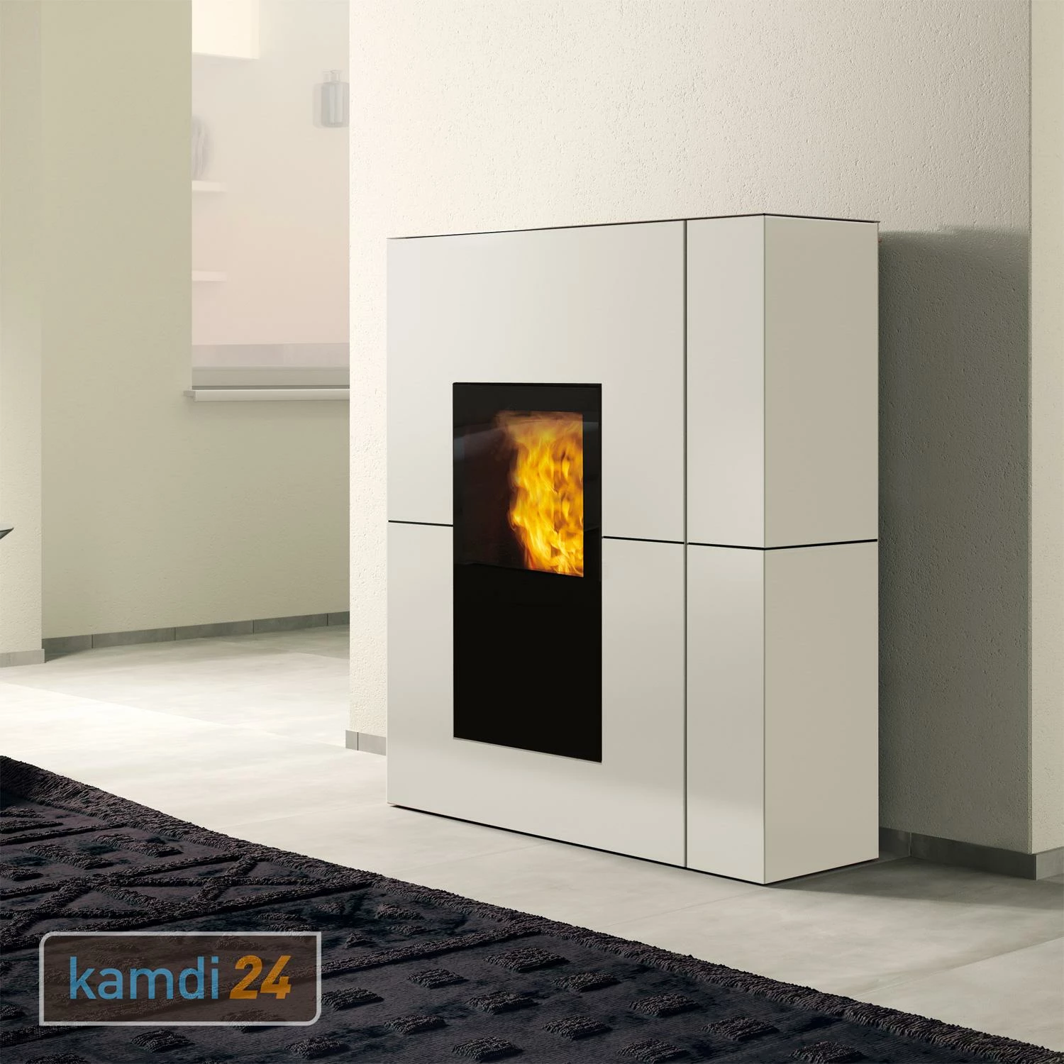 Edilkamin Blade2 H18 Up Wasserführender Pelletofen Stahl Mattweiß Inkl. Kit R-FX 3 Edilkamin Blade2 H18 Up Wasserführender Pelletofen Stahl Mattweiß Inkl. Kit R-FX