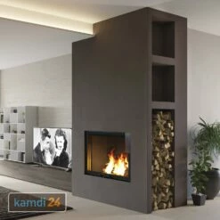 Edilkamin Blokk 70 V Kamineinsatz Feuerraum Schwarz