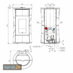 Edilkamin Cherie H 14 Evo Wasserführender Pelletofen Keramik Weiß -Angebote Kamdi24 Store edilkamin cherie h 14 evo wasserfuehrender pelletofen keramik weiss 24055 m 4