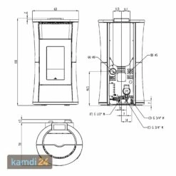 Edilkamin Cherie H 14 Evo Wasserführender Pelletofen Stahl Dunkelgrau -Angebote Kamdi24 Store edilkamin cherie h 14 evo wasserfuehrender pelletofen stahl dunkelgrau 24054 m 4