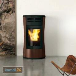 Edilkamin Cherie Up Pelletofen Stahl Bronze