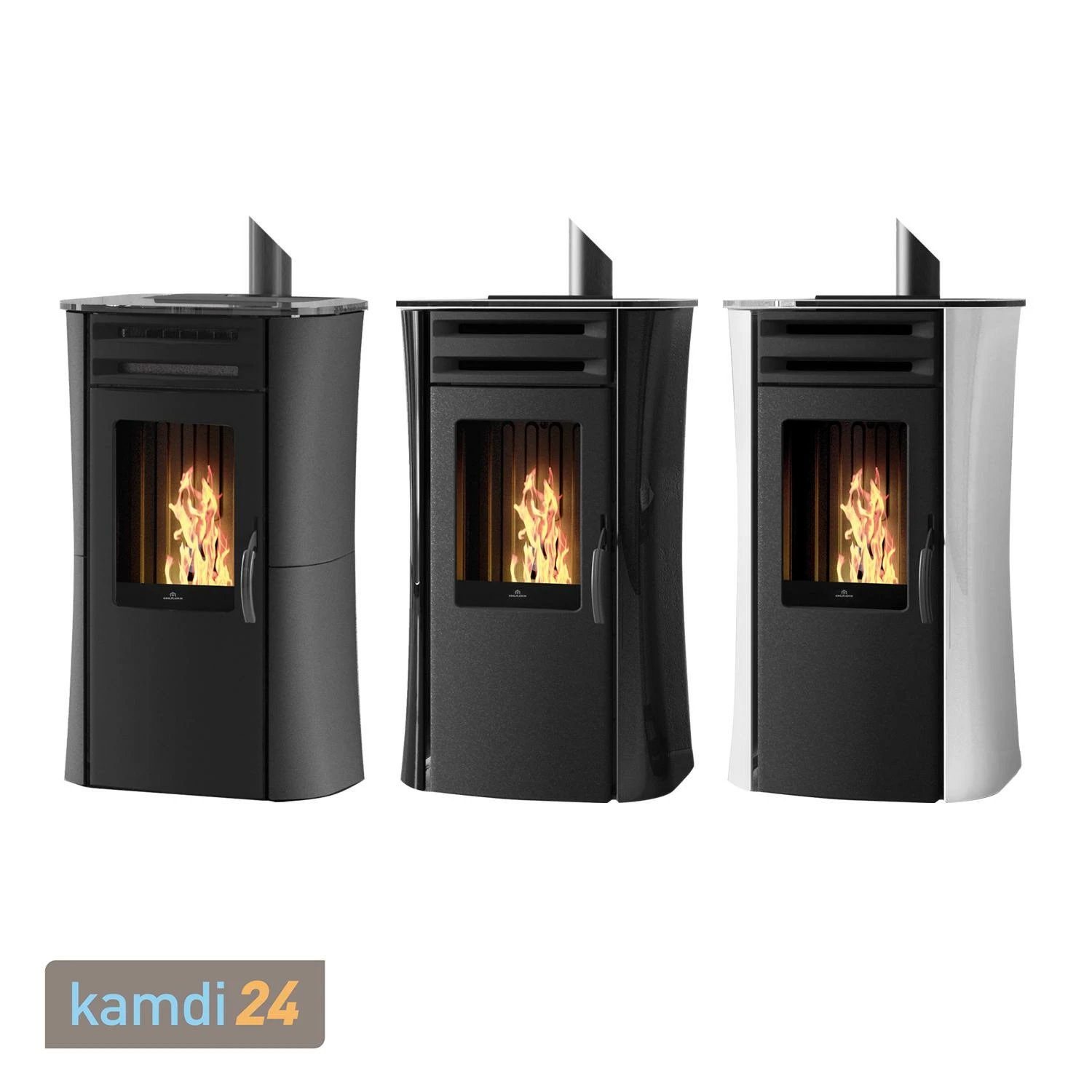 Edilkamin Dania Air Tight Plus Pelletofen Stahl Schwarz / Glas Weiß 6 Edilkamin Dania Air Tight Plus Pelletofen Stahl Schwarz / Glas Weiß – Bild 4