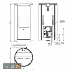 Edilkamin Evia2 Up Pelletofen Glas / Stahl Bronze -Angebote Kamdi24 Store edilkamin evia2 up pelletofen glas stahl bronze 21561 m 3
