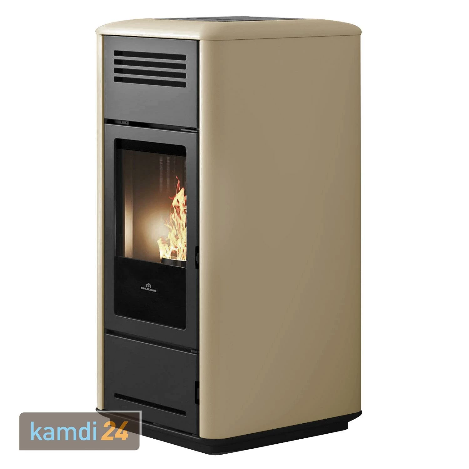 Edilkamin Milla H 12 Up Wasserführender Pelletofen Keramik Pergament 4 Edilkamin Milla H 12 Up Wasserführender Pelletofen Keramik Pergament – Bild 2