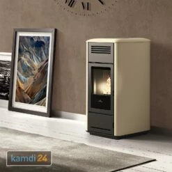 Edilkamin Milla H 15 Up Wasserführender Pelletofen Keramik Pergament