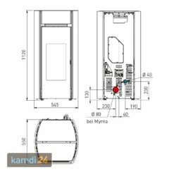 Edilkamin Myrna Pelletofen Stahl Schwarz / Keramik Matthellgrau -Angebote Kamdi24 Store edilkamin myrna pelletofen stahl schwarz keramik matthellgrau 19230 m 4