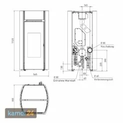 Edilkamin Myrna Plus Pelletofen Keramik Weiß -Angebote Kamdi24 Store edilkamin myrna plus pelletofen keramik weiss 23623 m 4