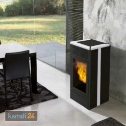 Edilkamin Nara2 Plus Up Pelletofen Keramik Mattweiß -Angebote Kamdi24 Store edilkamin nara2 plus up pelletofen keramik mattweiss 23492 m 4