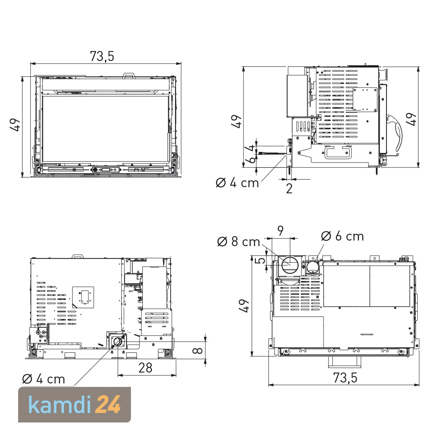 Edilkamin Pellkamin 10 Evo Plus Pelleteinsatz 8 Edilkamin Pellkamin 10 Evo Plus Pelleteinsatz – Bild 6