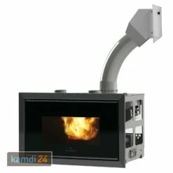 Edilkamin Pellkamin2 12 Pelleteinsatz Mit Einfüllrutsche Und Air Diffuser Kit