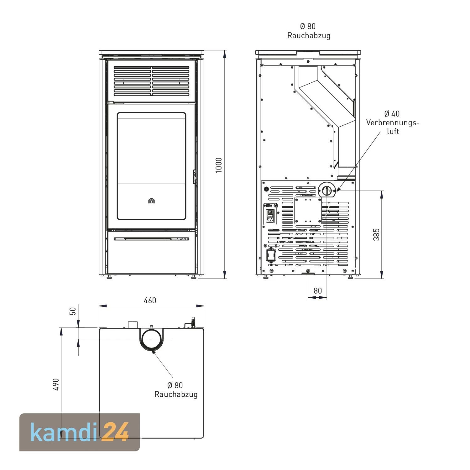 Edilkamin Slide2 7 Up Pelletofen Stahl Schwarz 2022 9 Edilkamin Slide2 7 Up Pelletofen Stahl Schwarz 2022 – Bild 7