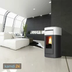 Edilkamin Vyda2 H 22 Up Wasserführender Pelletofen Keramik Mattweiß Inkl. Kit R-FX -Angebote Kamdi24 Store edilkamin vyda2 h 22 up wasserfuehrender pelletofen keramik mattweiss inkl kit r fx 24381 m 2