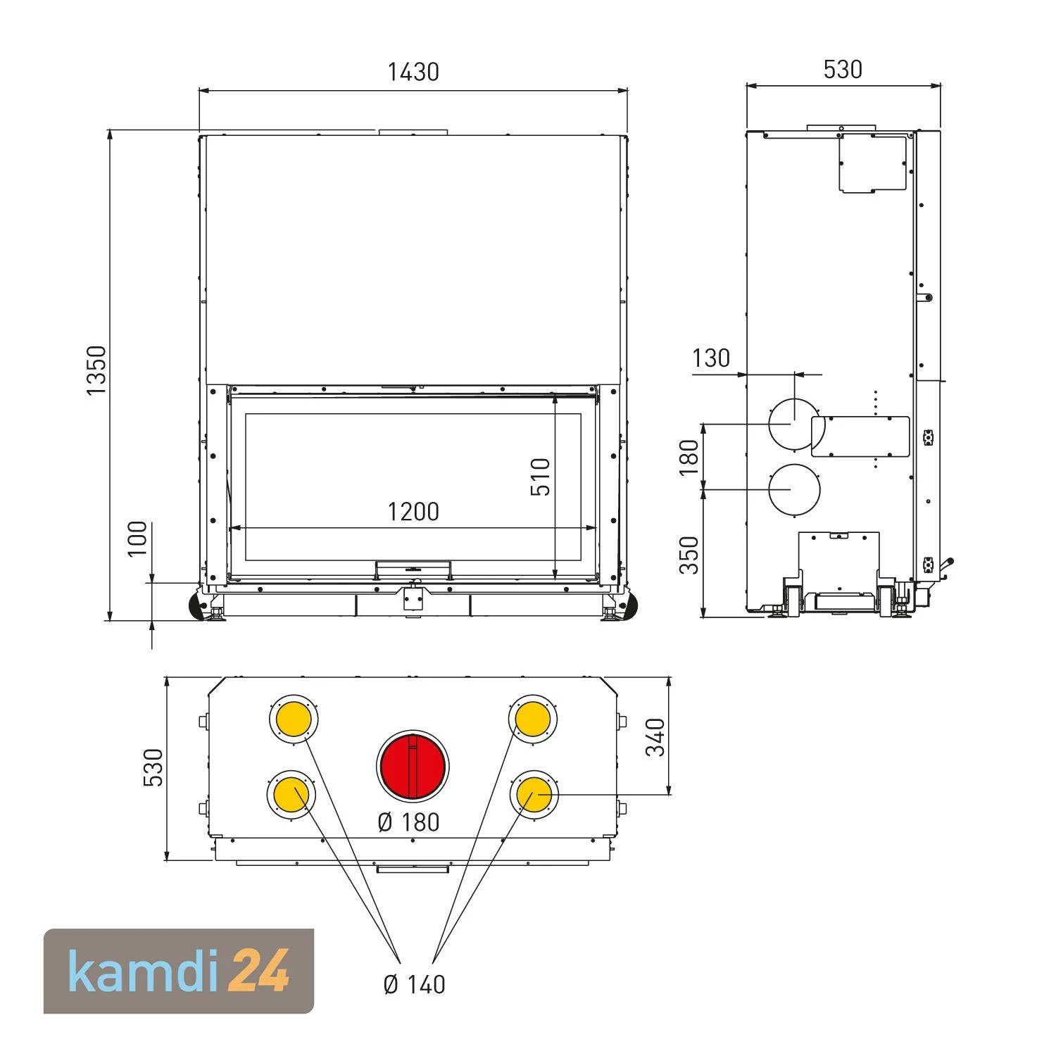 Edilkamin Windo 120 Kamineinsatz Feuerraum Weiß 6 Edilkamin Windo 120 Kamineinsatz Feuerraum Weiß – Bild 4