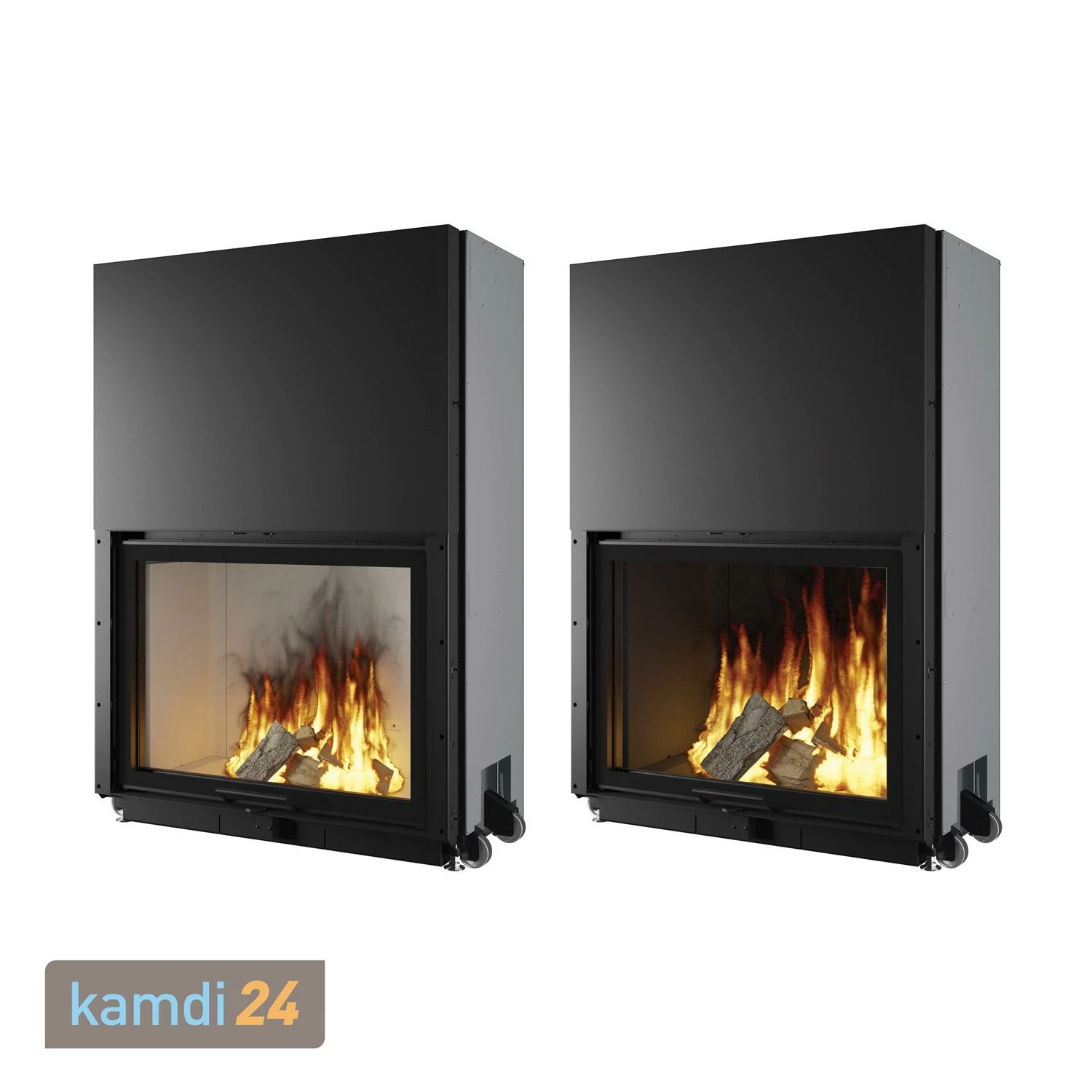 Edilkamin Windo 90 Kamineinsatz Feuerraum Schwarz 5 Edilkamin Windo 90 Kamineinsatz Feuerraum Schwarz – Bild 3