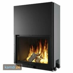 Edilkamin Windo 90 Kamineinsatz Feuerraum Schwarz