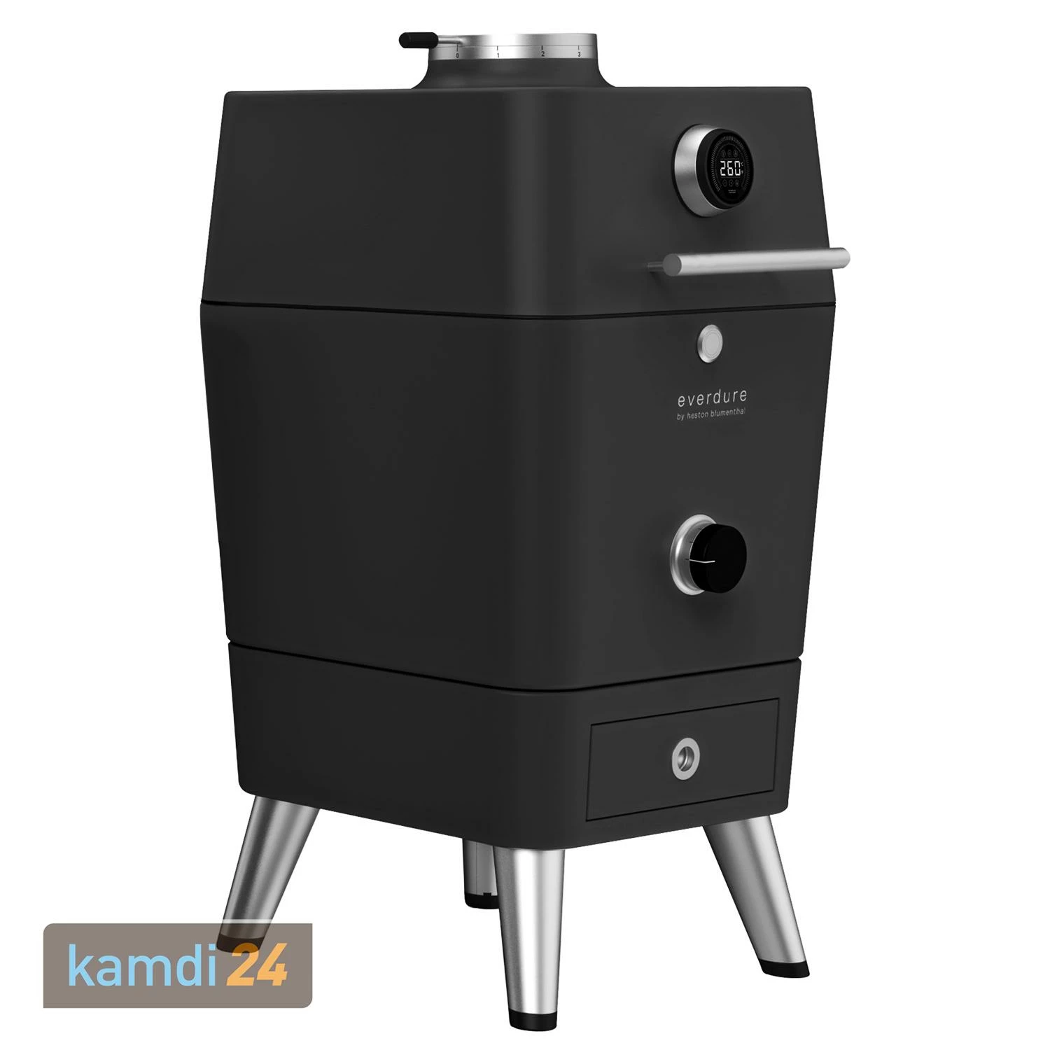 Everdure 4K Holzkohlegrill Schwarz 4 Everdure 4K Holzkohlegrill Schwarz – Bild 2