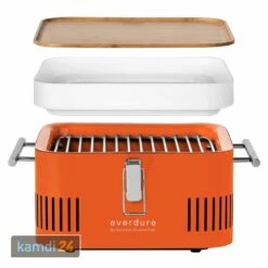 Everdure CUBE™ Holzkohlegrill Orange + Tragetasche -Angebote Kamdi24 Store everdure cube holzkohlegrill orange tragetasche 12777 m 2