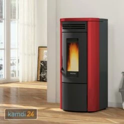 Extraflame Costanza Idro Wasserführender Pelletofen Bordeaux