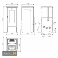 Extraflame Dahiana Plus Pelletofen Bronze -Angebote Kamdi24 Store extraflame dahiana plus pelletofen bronze 21522 m 6