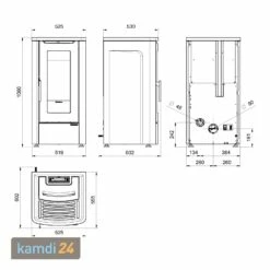 Extraflame Dahiana VFS Pelletofen Stahl Schwarz -Angebote Kamdi24 Store extraflame dahiana vfs pelletofen stahl schwarz 24074 m 5