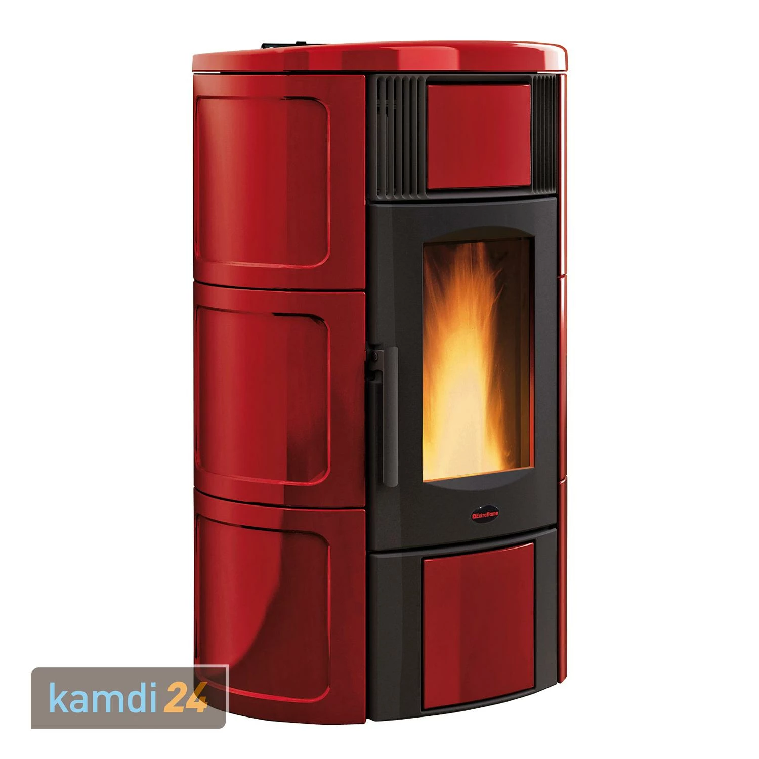 Extraflame Iside Idro H15 Wasserführender Pelletofen Majolika Bordeaux 4 Extraflame Iside Idro H15 Wasserführender Pelletofen Majolika Bordeaux – Bild 2