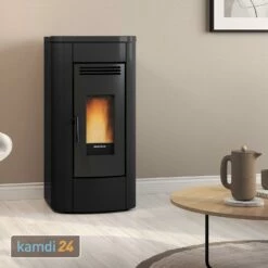 Extraflame Klaudia Pelletofen Stahl Schwarz