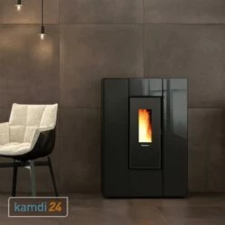 Extraflame Marilena Plus AD Pelletofen Crystal Schwarz-Anthrazit