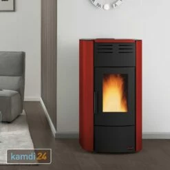 Extraflame Raffaella Idro H15 Wasserführender Pelletofen Stahl Bordeaux