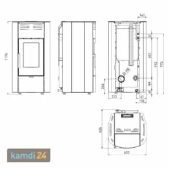 Extraflame Raffaella Idro H15 Wasserführender Pelletofen Stahl Hellgrau -Angebote Kamdi24 Store extraflame raffaella idro h15 wasserfuehrender pelletofen stahl hellgrau 23964 m 4