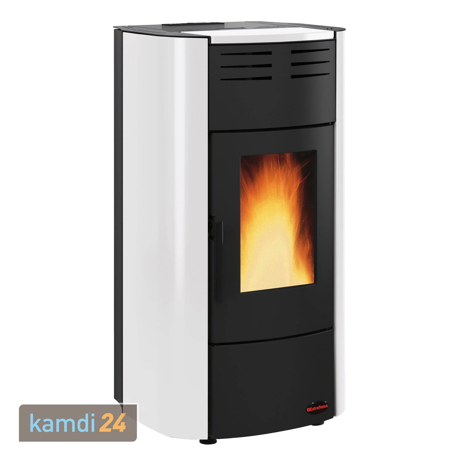 Extraflame Raffaella Idro H15 Wasserführender Pelletofen Stahl Weiß 4 Extraflame Raffaella Idro H15 Wasserführender Pelletofen Stahl Weiß – Bild 2