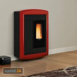 Extraflame Souvenir Lux EVO Pelletofen Majolika Bordeaux