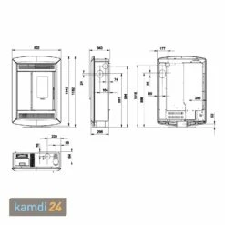Extraflame Souvenir Lux EVO Pelletofen Majolika Tortora -Angebote Kamdi24 Store extraflame souvenir lux evo pelletofen majolika tortora 24177 m 3