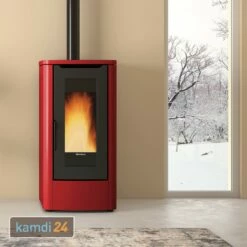 Extraflame Teorema Plus Pelletofen Stahl Bordeaux