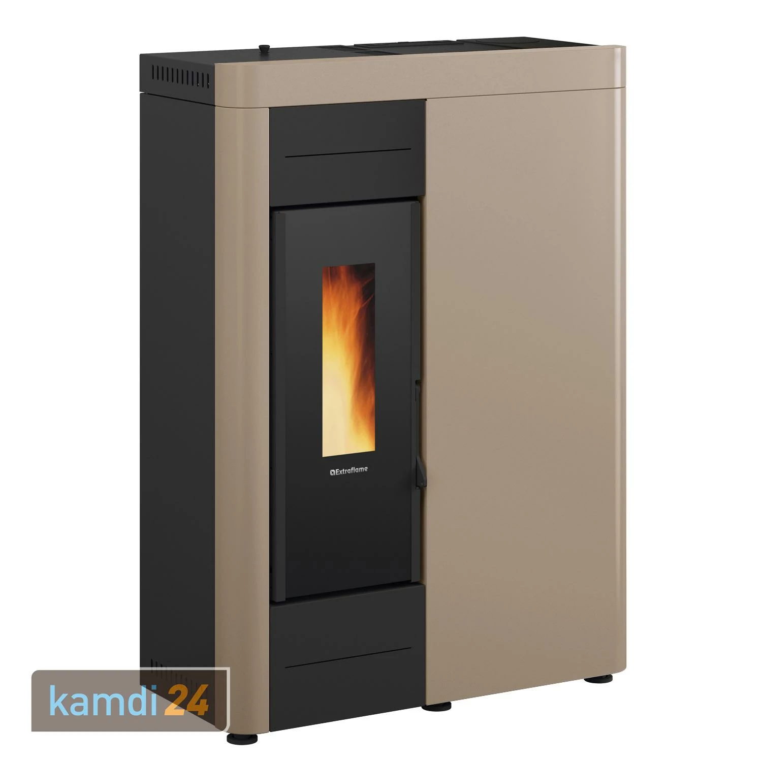 Extraflame Virna Idro Wasserführender Pelletofen Tortora 4 Extraflame Virna Idro Wasserführender Pelletofen Tortora – Bild 2