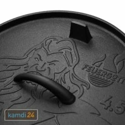 FEUERGOTT Dutch Oven 4,5 L Mit Füßen -Angebote Kamdi24 Store feuergott dutch oven 45 l mit fuessen 25379 m 6