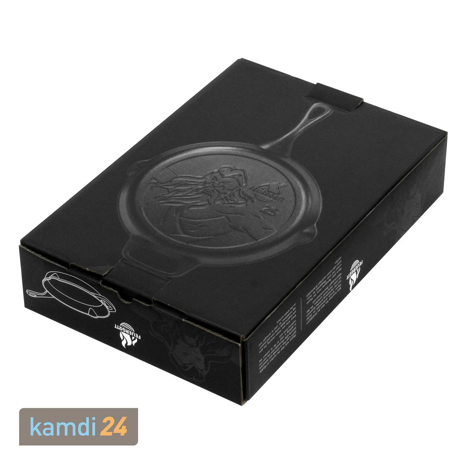 FEUERGOTT Feuerpfanne 25 Mit Stiel, Schwarz 13 FEUERGOTT Feuerpfanne 25 Mit Stiel, Schwarz – Bild 11