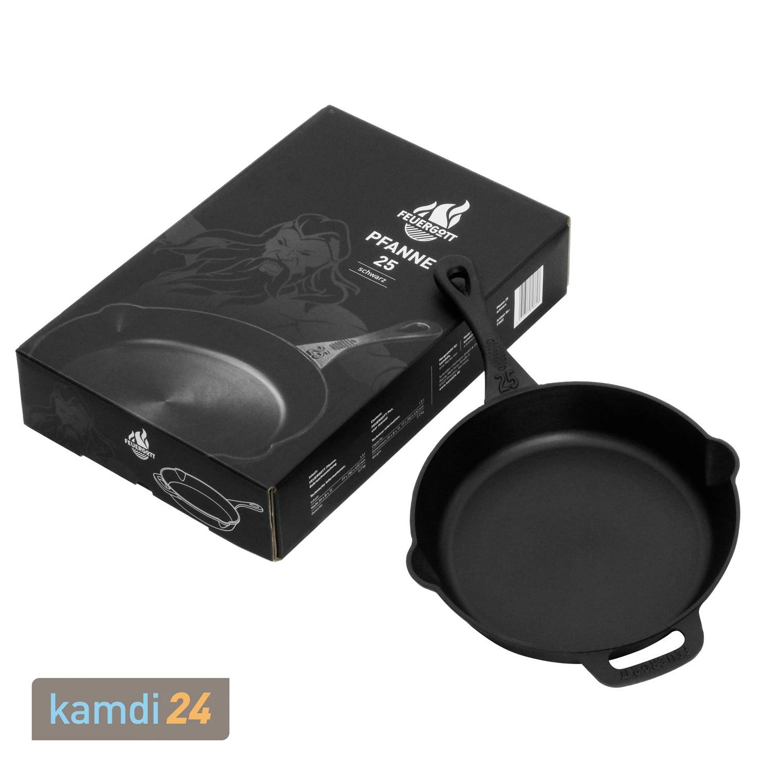 FEUERGOTT Feuerpfanne 25 Mit Stiel, Schwarz 6 FEUERGOTT Feuerpfanne 25 Mit Stiel, Schwarz – Bild 4