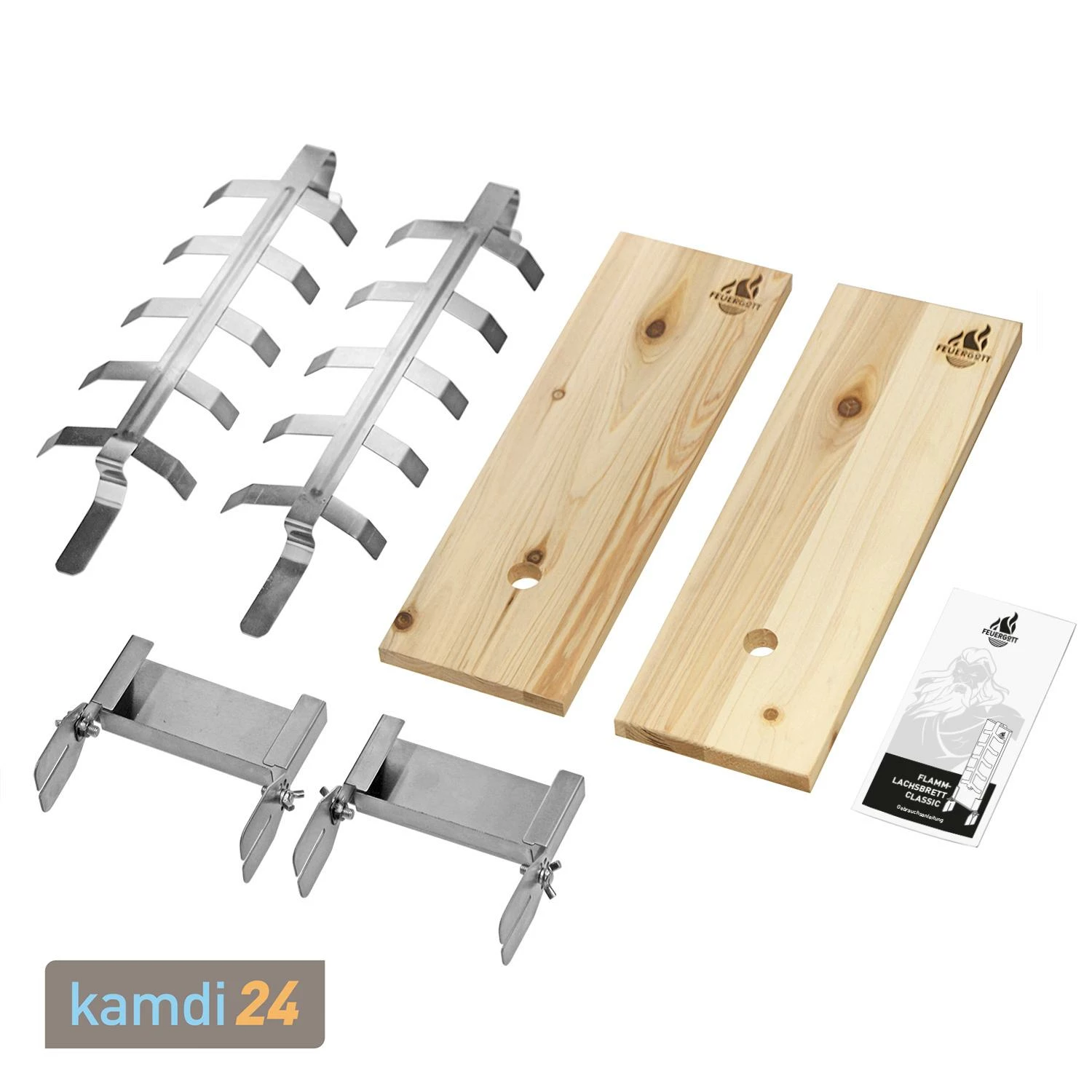 FEUERGOTT Flammlachsbrett Classic 2er-Set 4 FEUERGOTT Flammlachsbrett Classic 2er-Set – Bild 2