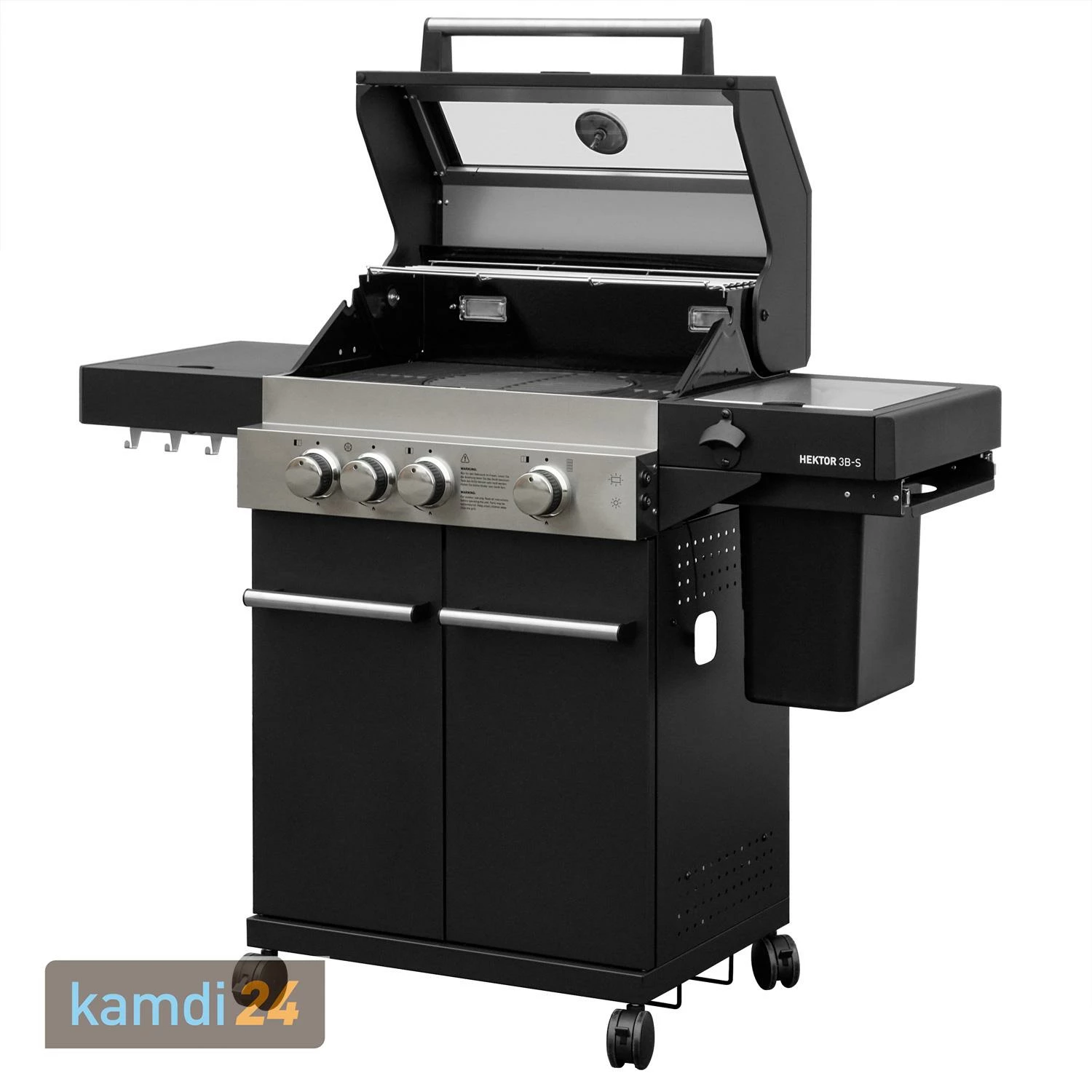 Feuergott Gas-Grillstation Hektor 3B-S Inkl. Abdeckhaube + Drehspieß 5 Feuergott Gas-Grillstation Hektor 3B-S Inkl. Abdeckhaube + Drehspieß – Bild 3