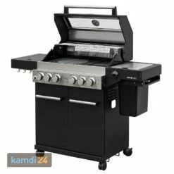 Feuergott Gas-Grillstation Hektor 4B-S Inkl. Abdeckhaube + Drehspieß -Angebote Kamdi24 Store feuergott gas grillstation hektor 4b s inkl abdeckhaube drehspiess 25899 m 2