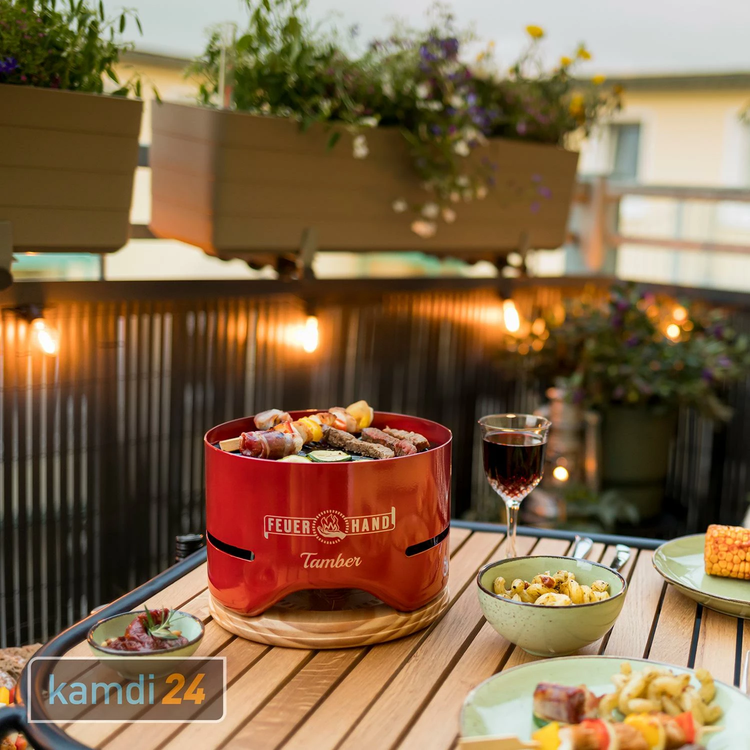 Feuerhand Tischgrill Tamber Rubinrot 12 Feuerhand Tischgrill Tamber Rubinrot – Bild 10