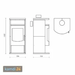 Fireplace Barcelona Kaminofen Stahl Schwarz | Speckstein -Angebote Kamdi24 Store fireplace barcelona kaminofen stahl schwarz speckstein 11442 m 5