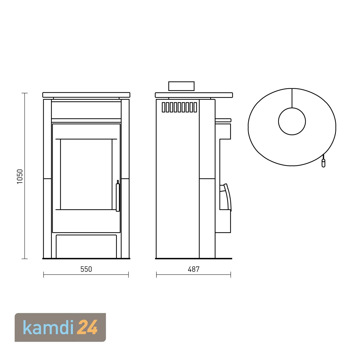 Fireplace Jakarta Kaminofen Stahl Schwarz | Speckstein 9 Fireplace Jakarta Kaminofen Stahl Schwarz | Speckstein – Bild 7