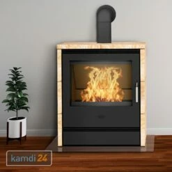 Fireplace Rönky Dauerbrandofen Sandstein