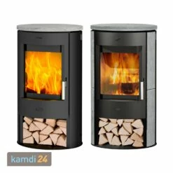 Fireplace Zaria Kaminofen Stahl Schwarz | Speckstein -Angebote Kamdi24 Store fireplace zaria kaminofen stahl schwarz speckstein 11393 m 4