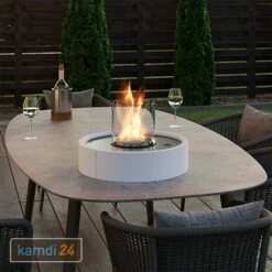 GRDN Circle L Tischkamin Weiß