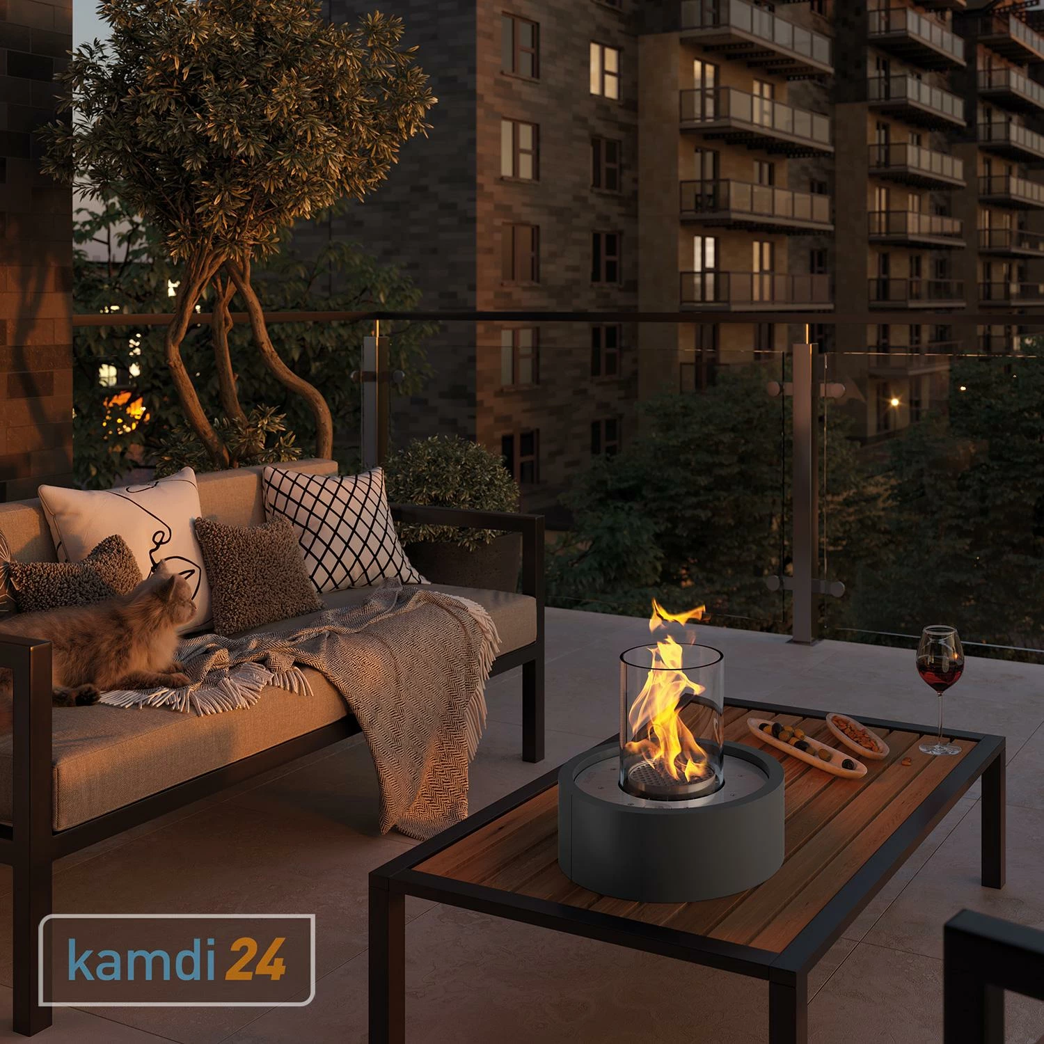 GRDN Circle M Tischkamin Anthrazit 10 GRDN Circle M Tischkamin Anthrazit – Bild 8