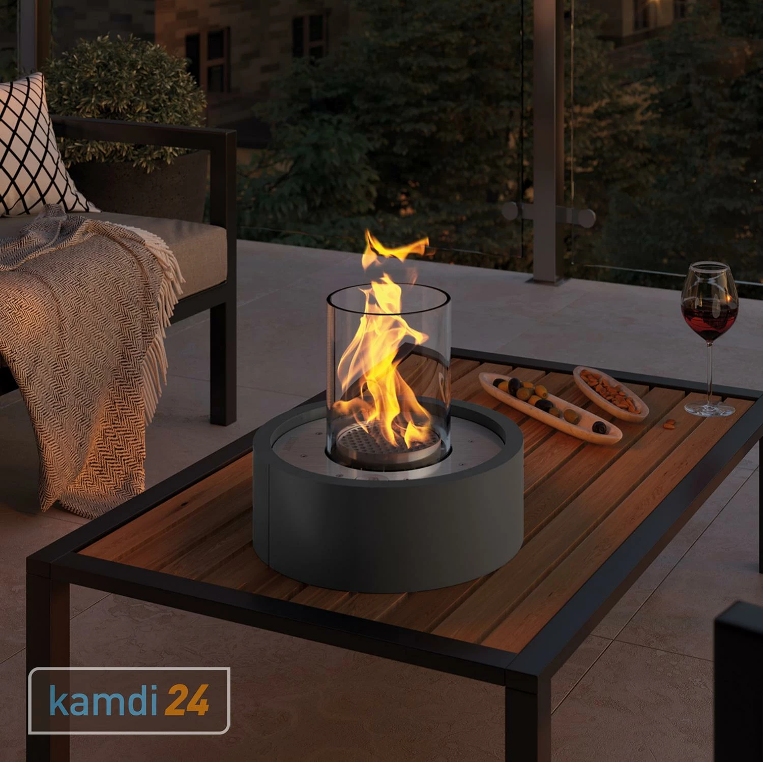 GRDN Circle M Tischkamin Anthrazit 3 GRDN Circle M Tischkamin Anthrazit